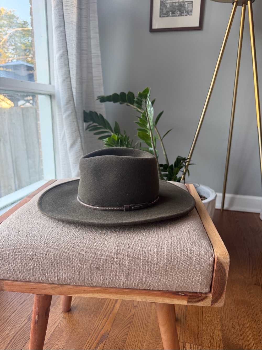 Stetson Gallatin Crushable Wool Hat Dark Sage Small Outdoor Felt